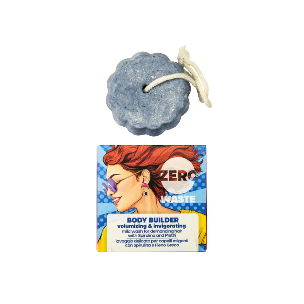BioGentleaf Zero Waste Body Buillder Pastilla de Champú sin Sulfatos 60gr BioGentleaf Zero Waste Body Buillder Pastilla de Champú sin Sulfatos 60gr